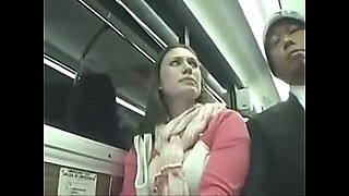 girl touch dick in public bus