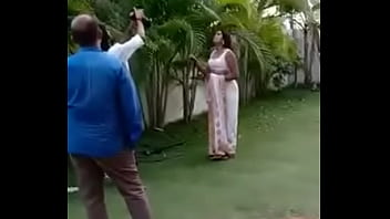 red saree telugu aunty in hotel videos