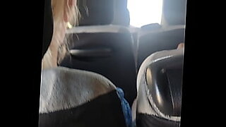 dick holding and pressing in bus indian