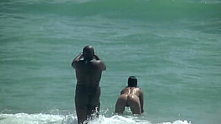 amateur newzealand wife at nude beach gets covered in cum from a group of guys