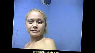 seachblond glam loves sucking gloryhole cock