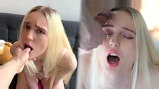 small crying teen forced to fuck her dad