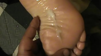 footjob with cum on soles