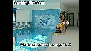 lesbian seduction video shower sauna
