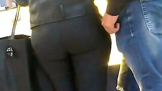 heels into ass