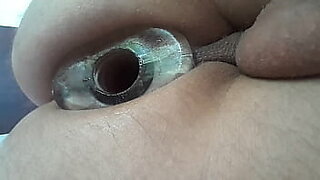 stainless steel anal intruder cock ring whit penis plug