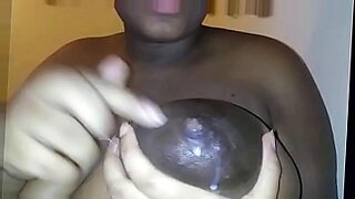 one of chicks is playing with dick of nude man an host boobs