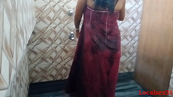 red saree telugu aunty in hotel videos